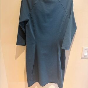 Merrell blue/ green Crew Neck short sporty knit dress